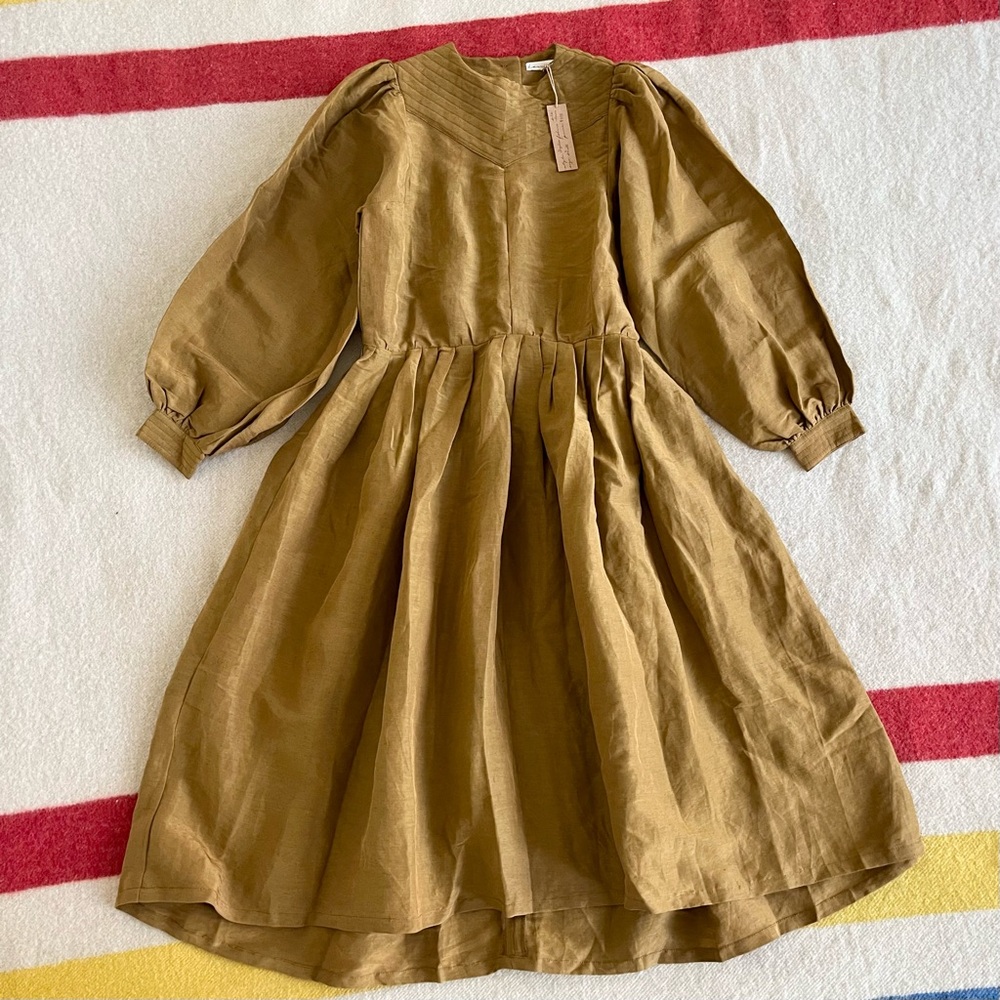 NWT Kara Thoms Azalea dress in Earth - Picture 4 of 9